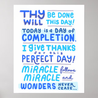 Florence Scovel Shinn Affirmation Mirakel Poster