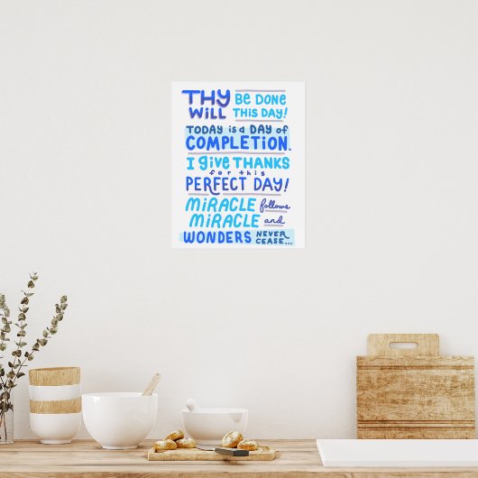 Florence Scovel Shinn Affirmation Miramation Poster (Keuken)