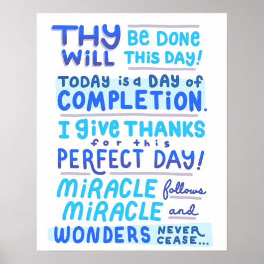 Florence Scovel Shinn Affirmation Miramation Poster (Voorkant)