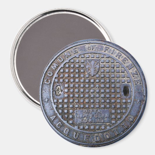 Florence Sewer Hoesje Magneet (Voorkant / Achterkant)