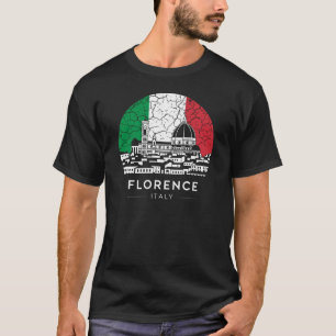 Florence Stad Italië Vlag T-shirt