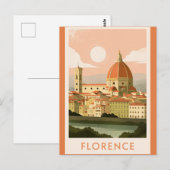 Florence stadsgezicht briefkaart (Voorkant / Achterkant)