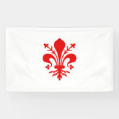 Florence stadsvlag Italië symbool Spandoek (Horizontaal)