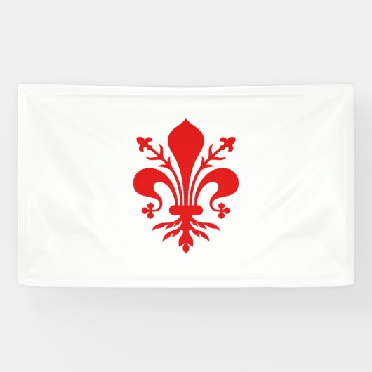 Florence stadsvlag Italië symbool Spandoek (Horizontaal)