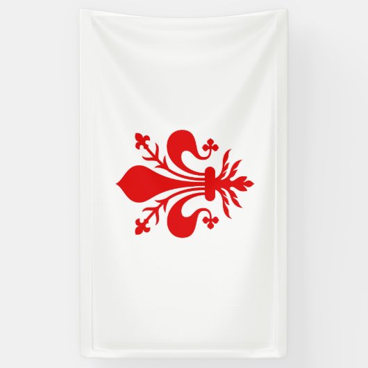 Florence stadsvlag Italië symbool Spandoek (Verticaal)