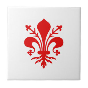 Florence stadsvlag Italië symbool Tegeltje