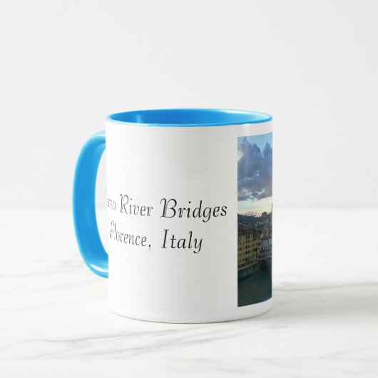 Florence - Sunset, Arno River Bridges Mok (Voorkant links)