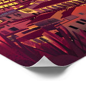 Florence Sunset Poster (Hoek)