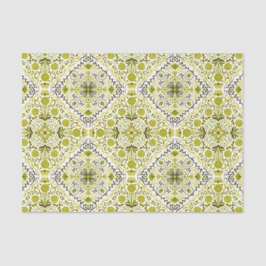 Florence-tegel in groen tissuepapier (Voorkant)