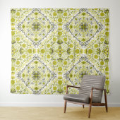 Florence-tegel in groen wandkleed (In Situ (horizontaal))