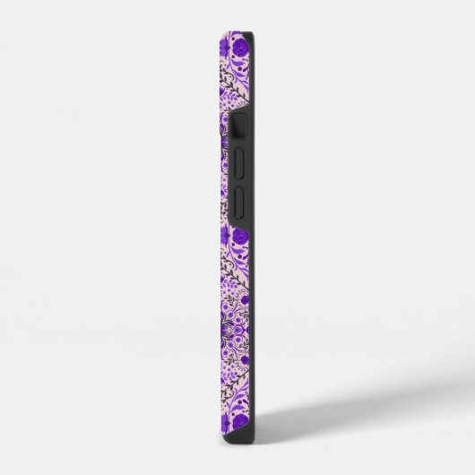 Florence-tegels in violet en katoenroze snoep iPhone hoesje (Linkerkant)