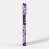 Florence-tegels in violet en katoenroze snoep iPhone hoesje (Rechterkant)