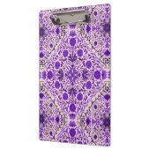 Florence-tegels in violet en katoenroze snoep klembord (Links)