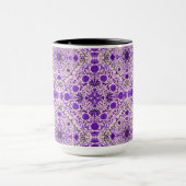 Florence-tegels in violet en katoenroze snoep mok (Midden)