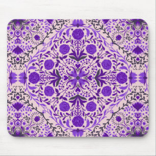 Florence-tegels in violet en katoenroze snoep muismat