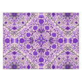 Florence-tegels in violet en katoenroze snoep tafelkleed (Voorkant (Horizontaal))