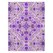 Florence-tegels in violet en katoenroze snoep tafelkleed (Voorkant)