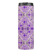 Florence-tegels in violet en katoenroze snoep thermosbeker (Achterkant)