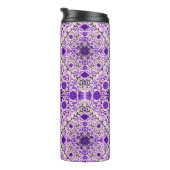 Florence-tegels in violet en katoenroze snoep thermosbeker (Geroteerd rechts)