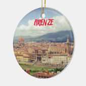 Florence Tuscany kerstversiering Keramisch Ornament (Links)
