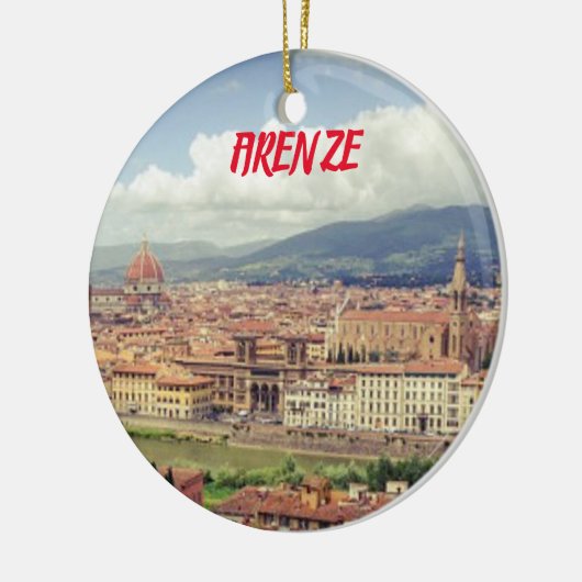 Florence Tuscany kerstversiering Keramisch Ornament (Links)