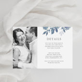 Florence Two Sided Guest Details Photo Enclosure Informatiekaartje