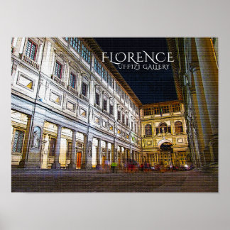 Florence, Uffizi Gallery Poster