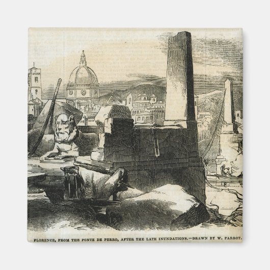 Florence, uit de Ponte de Perro Magneet (Voorkant)