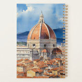Florence uitzicht | de Duomo | WATERVERF | ongedat Planner (Achterkant)