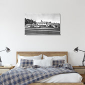 Florence, Uitzicht Oregon van Hotel Regan Foto Canvas Afdruk (Insitu (Slaapkamer))