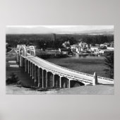 Florence, Uitzicht van Oregon en brug van Siuslaw Poster (Voorkant)