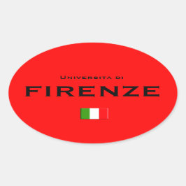 Florence University Euro-stijl ovale Sticker