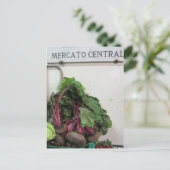 Florence van de centrale markt briefkaart (Staand voorkant)