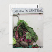 Florence van de centrale markt briefkaart (Voorkant / Achterkant)