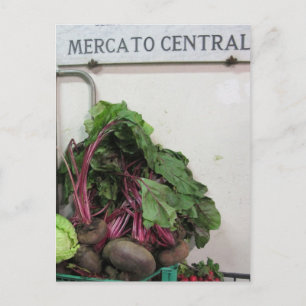 Florence van de centrale markt briefkaart