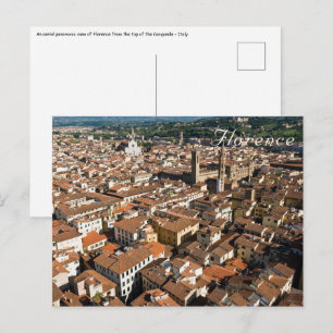 Florence vanaf de top van de Campanile - Italië Briefkaart