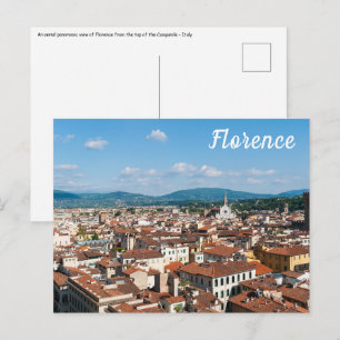 Florence vanaf de top van de Campanile - Italië Briefkaart