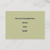 Florence Visitekaartjes Aangepaste roze hydrangea (Achterkant)