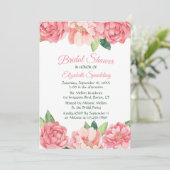 Florence Vrijgezellenfeest Roses Peonies Flowers Kaart (Staand voorkant)