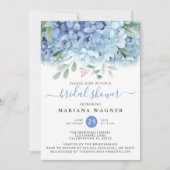 Florence Vrijgezellenfeest Waterverf Blue Hydrange Kaart (Voorkant)