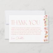 Florence Vrijgezellenfeest Wilde bloempapaver Bedankkaart (Voorkant)