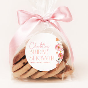 Florence Vrijgezellenfeest Wilde bloempapaver Ronde Sticker