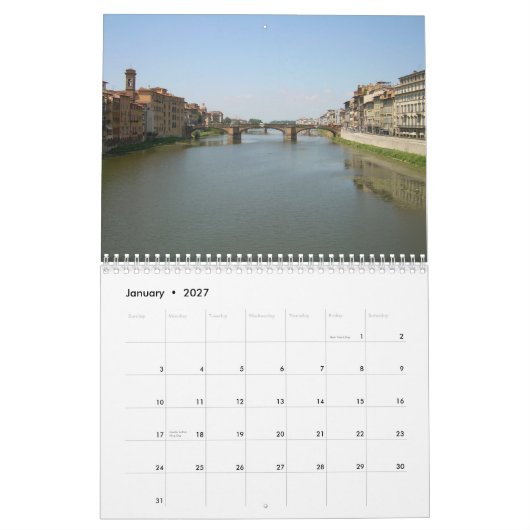 FLORENCE Wandkalender Kalender (Jan 2027)