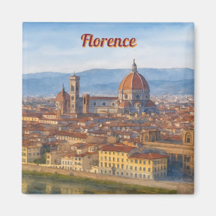 Florence Watercolor Silhouet Magneet