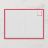 Florence Waterverf Aangepast Initiaal Roze Stippen Briefkaart (Achterkant)