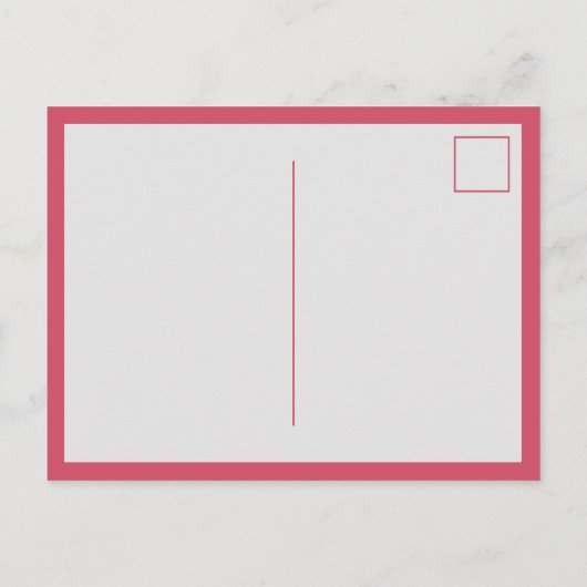 Florence Waterverf Aangepast Initiaal Roze Stippen Briefkaart (Achterkant)