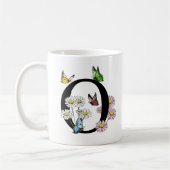 Florence Waterverf Butterfly Monogram Letter O Koffiemok (Links)