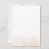 Florence Waterverf Couples Baby shower Botanisch Kaart (Achterkant)