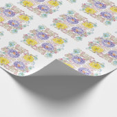 Florence-waterverf-elegant patroon cadeaupapier (Hoek)