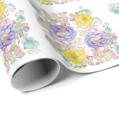 Florence-waterverf-elegant patroon cadeaupapier (Rol Hoek)